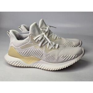Adidas Alpha Bounce Women's Sneakers‎ Size 8 White Cream  Slip On Running Shoes
